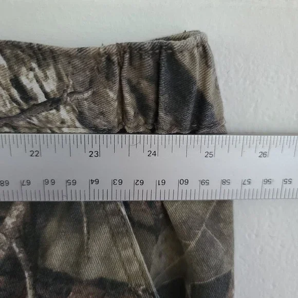 Mossy Oak cargo Hunting Pants size XXXL (38/50) stretchy waist ankle draw string
